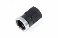 0.37-16 in. Standard Thread Aluminum Performance Products Gear Cover Nut, Black Anodize