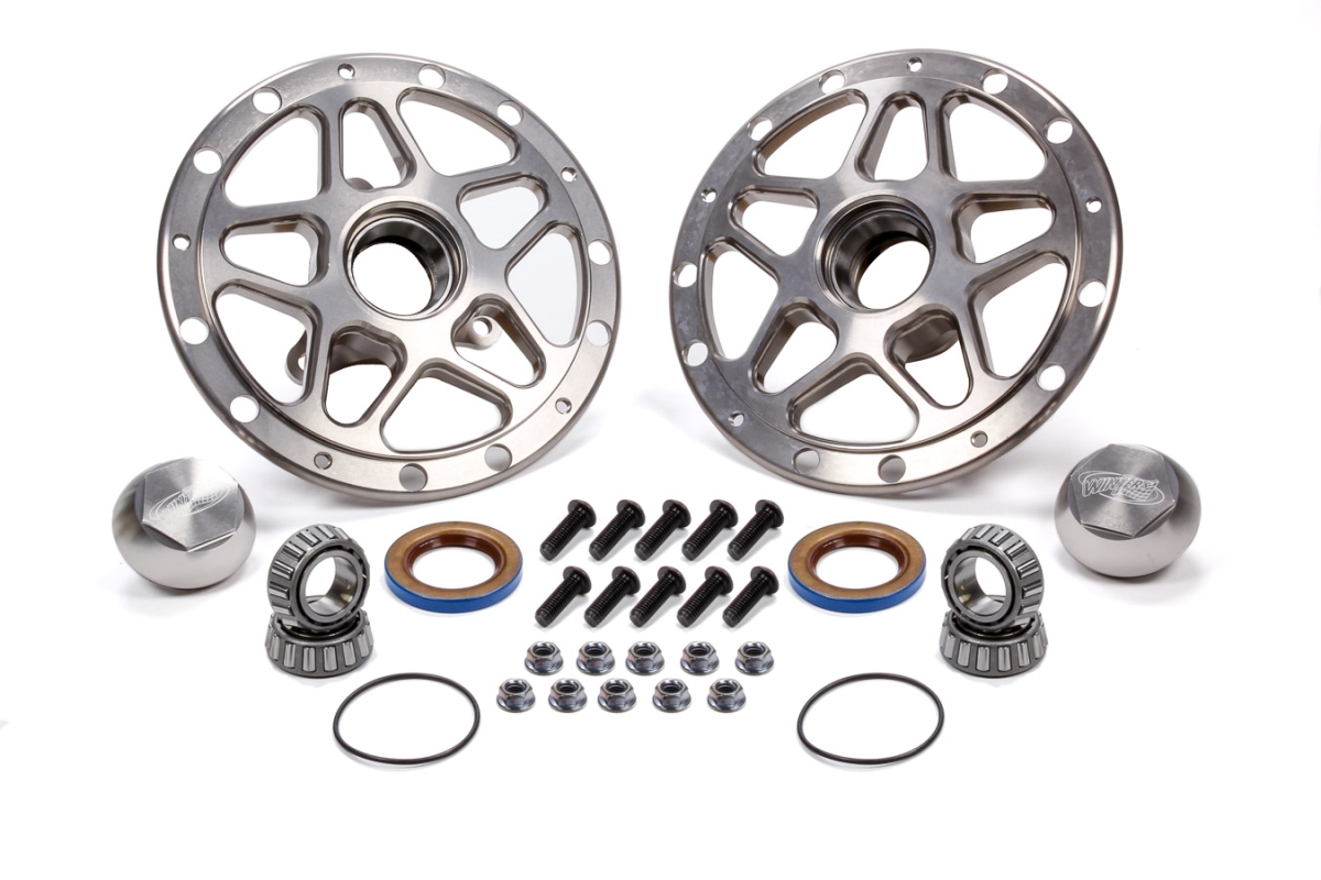WIN3980C Forged Aluminum Direct Mount Front Hub Kit, Silver
