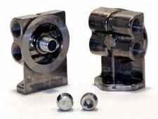 Remote Oil Filter Mounting Base for Ford & Chrysler, Accepts 0.75-16 in. Threaded Filters