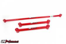 UMI201529-R Lower Control Arms & On-Car Adjustable Panhard Bar Kit for 1982-2002 GM F-Body, Red -  UMI PERFORMANCE