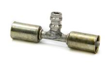 AC Refrigerant Straight 6 AN Hose Crimp to 6 AN Hose Crimp Hose End Fitting - Charge Port