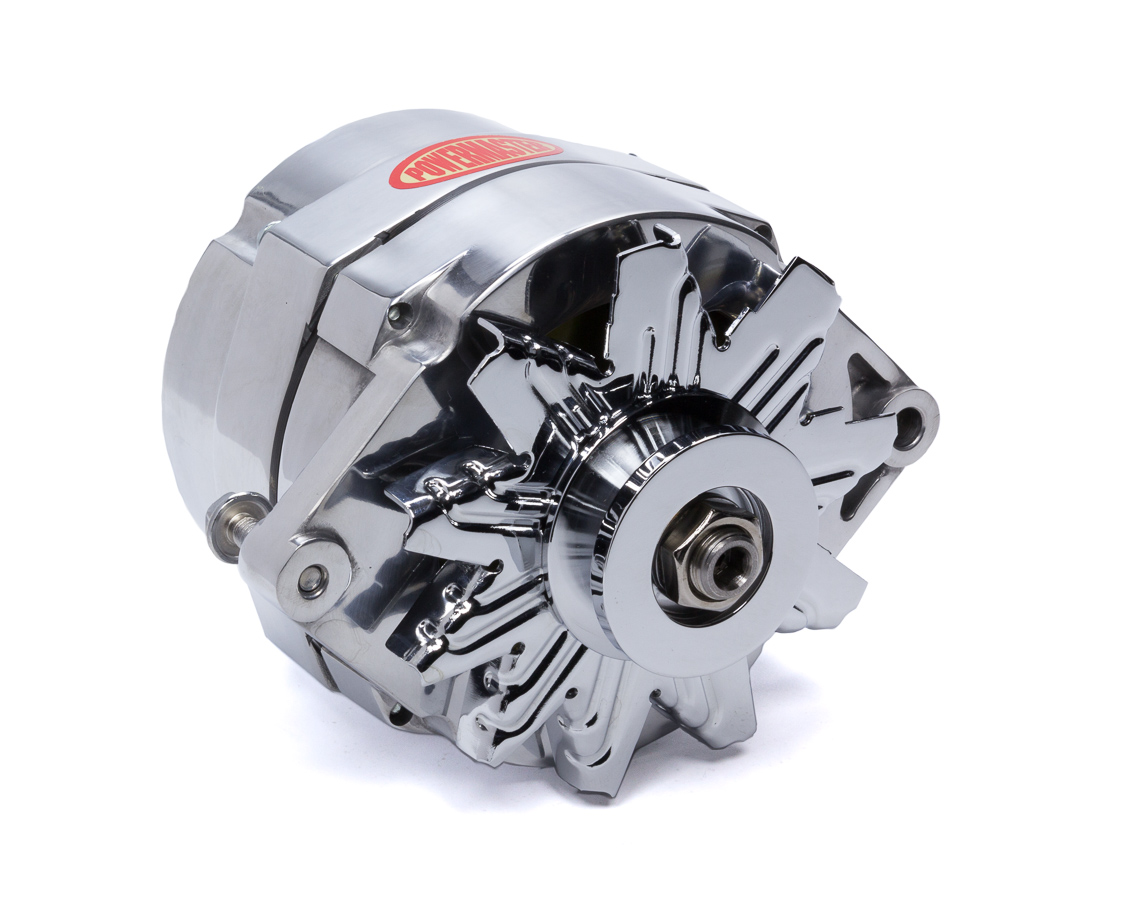 100A Polished Alternator for GM 10SI 1V-Pulley