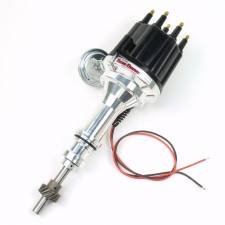 Billet Distributor with Black Male Cap for Small Block Ford