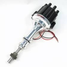 351W Billet Marine Distributor with Black Cap for Small Block Ford