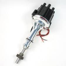 Magnetic Pickup Mechanical Advance Socket Style Marine Billet Distributor with Black Cap for Big Block Ford