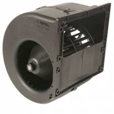 Single Wheel 12V Plastic Centrifugal Blower Motor - Black