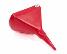 SCR6110R 14 in. Plastics Funnel D-Shape - Red