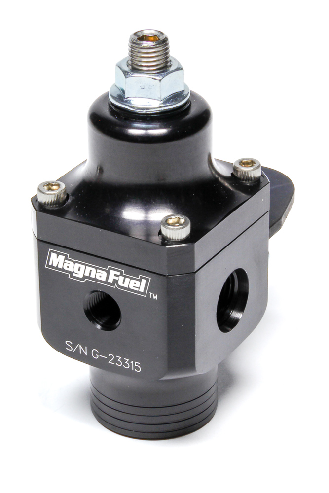 MP-9633-BLK 2-Port Fuel Regulator with 10AN Inlet & 6AN Outlets