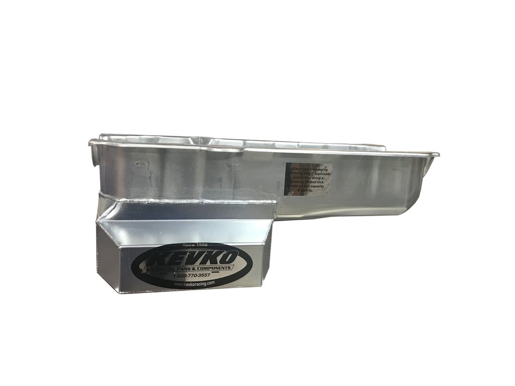 6 qt. Claimer RH Dipstick Oil Pan for Small Block Chevy 1986-Up