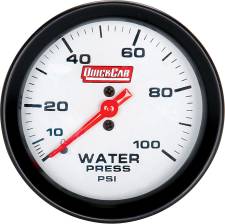 0-35 psi Mechanical Analog 2.62 in. Dia. Water Pressure Gauge, White Face
