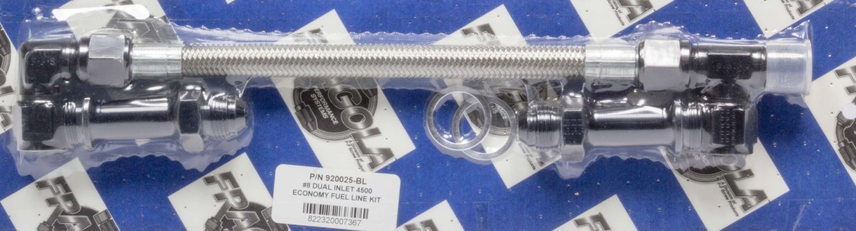 920025-BL 8AN 4500 Series Pro Stock Fuel Line Kit - Black