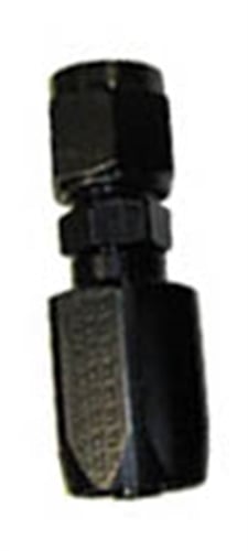 6AN Staraight Aluminum Power Steering Hose End, Black