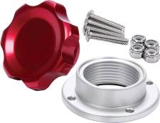 Small Fill Plug Kit with Aluminum Bolt-On Bung - Red