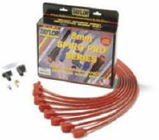 TAY78555 8 mm 180 deg Spiro-Pro Universal Spark Plug Wire Set - Hot Lime