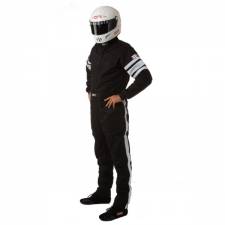 RQP120004 120 Series Pyrovatex Racing Suit, Black - Medium & Tall