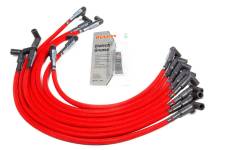 C9053RD 90 deg Boots D.U.I Live Wires Plug Wire Set for Small Block Chevy Over Valve Covers