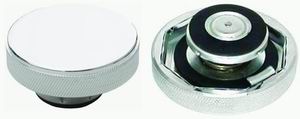 Aluminum Radiator Cap Plain, Chrome