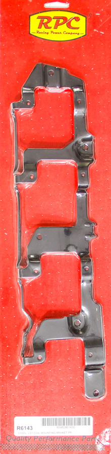 RPCR6143 LS Coil Mounting Bracket Pair Black Steel