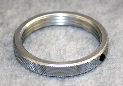 Lock Nut Dual Spring - Clear Anodized - Durable Aluminum