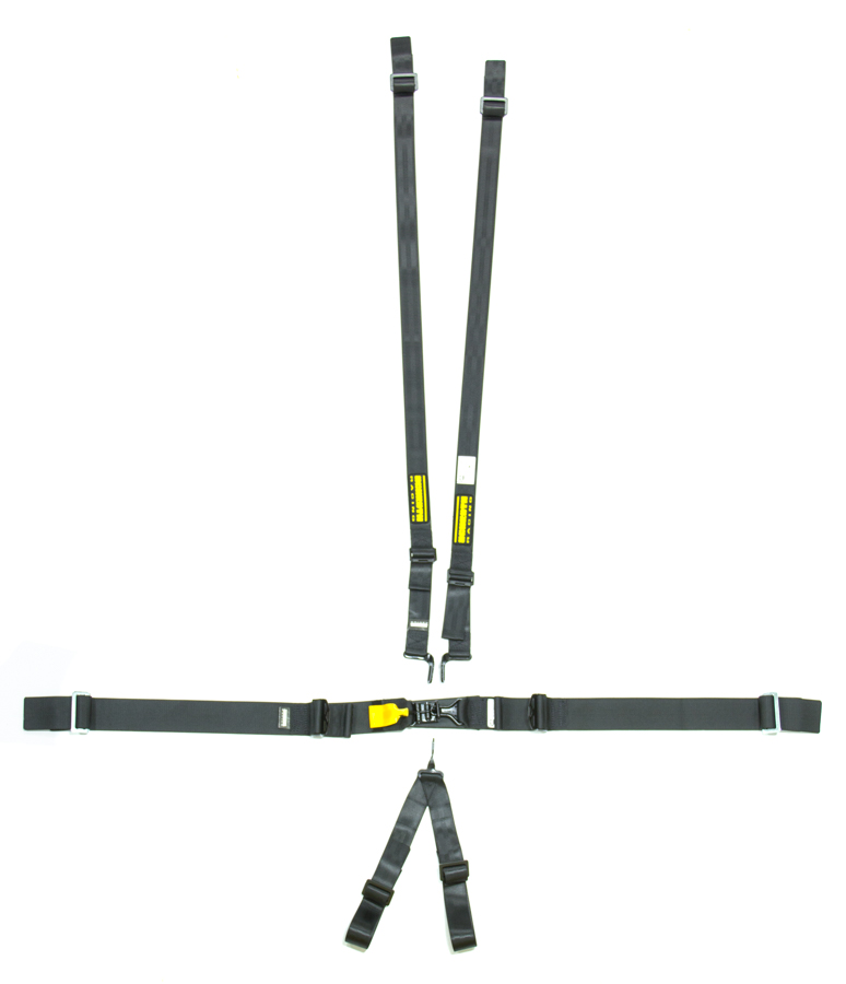 6-Point Latchlink III Harness System - Pull Up - V-Type - 2 in. Shoulder - Black