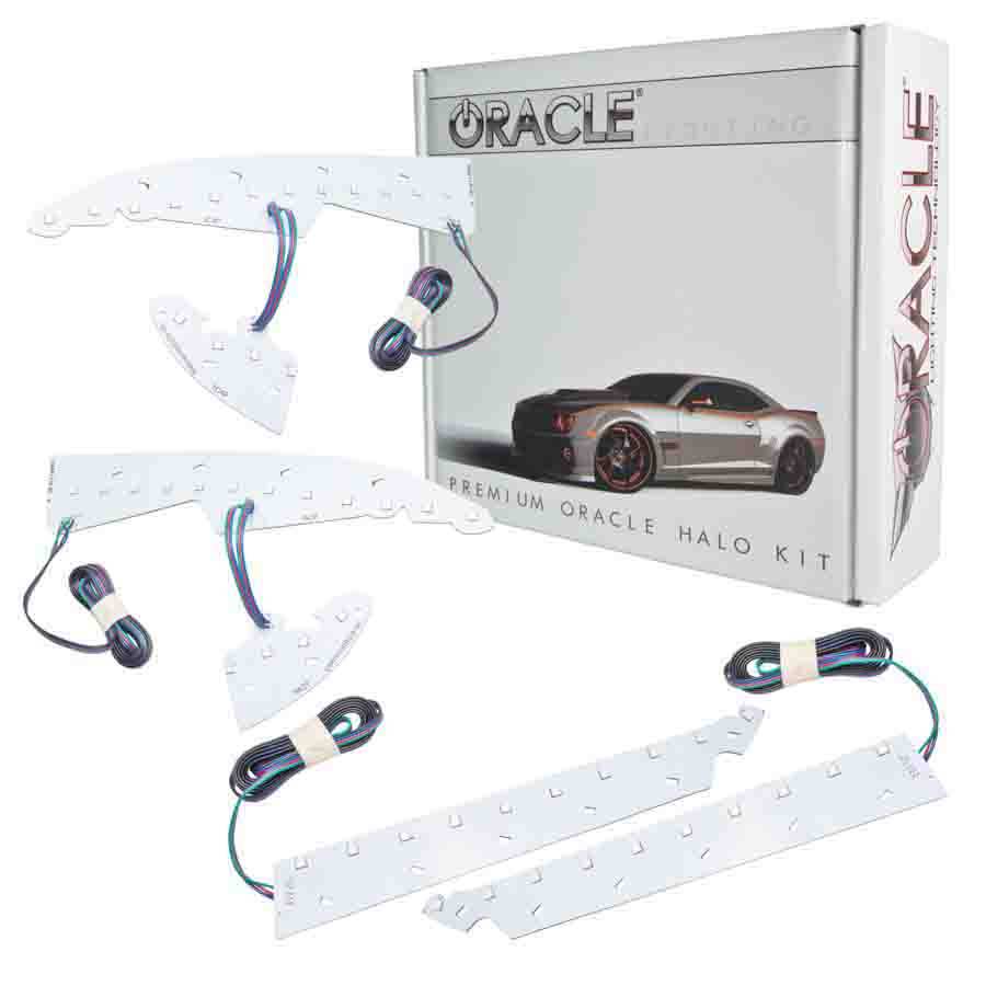 Picture of Oracle Lighting ORA2450-333 Colorshift LED Halo Headlight Kit for 2014 GMC Sierra