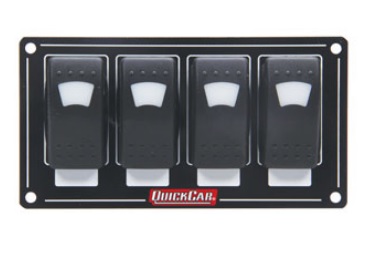 QRP52-717 Lighted 4 Switch Rocker Assembly Panel
