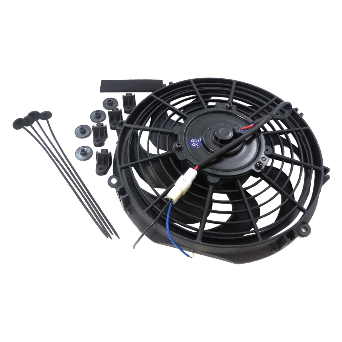 10 in. 12 V Curved Blades Electric Cooling Fan