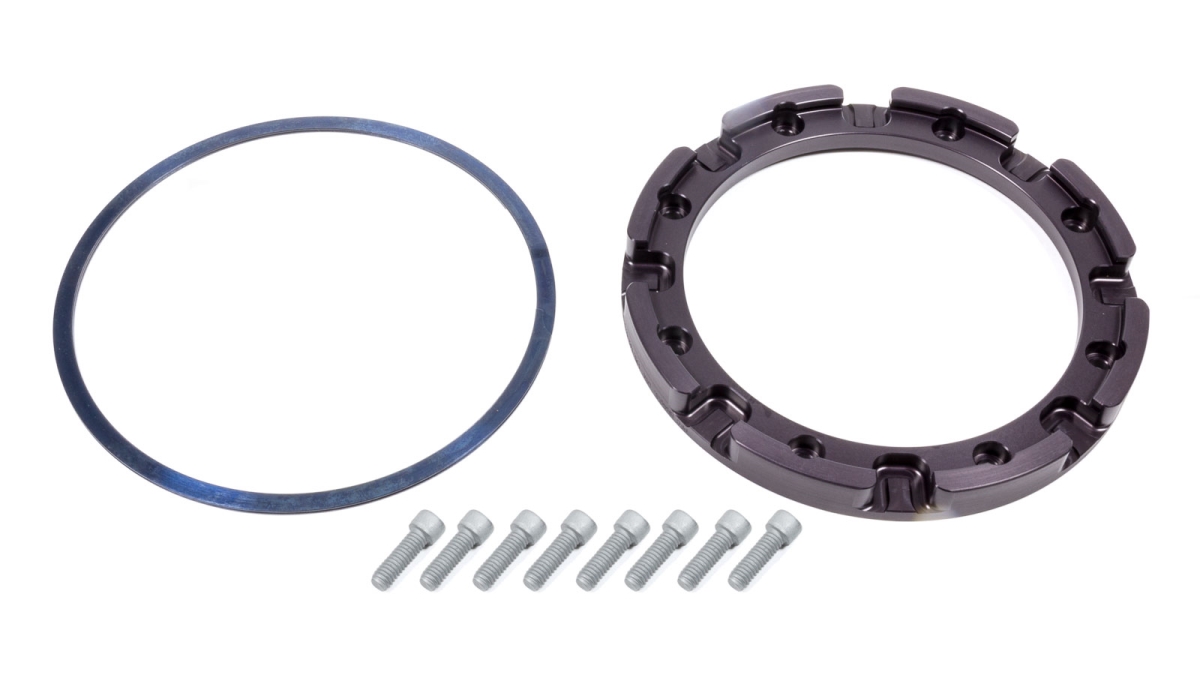 V3 Brake Rotor Hat Snap Ring Attachment Wide 5 8-Bolt Pattern Aluminum - Black