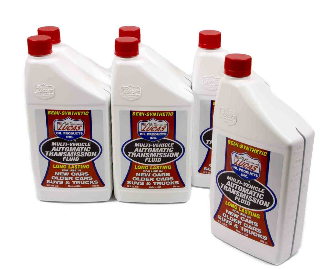 10418 Multi-Vehicle Transmission Fluid ATF Conventional 1 qt. - Set of 6