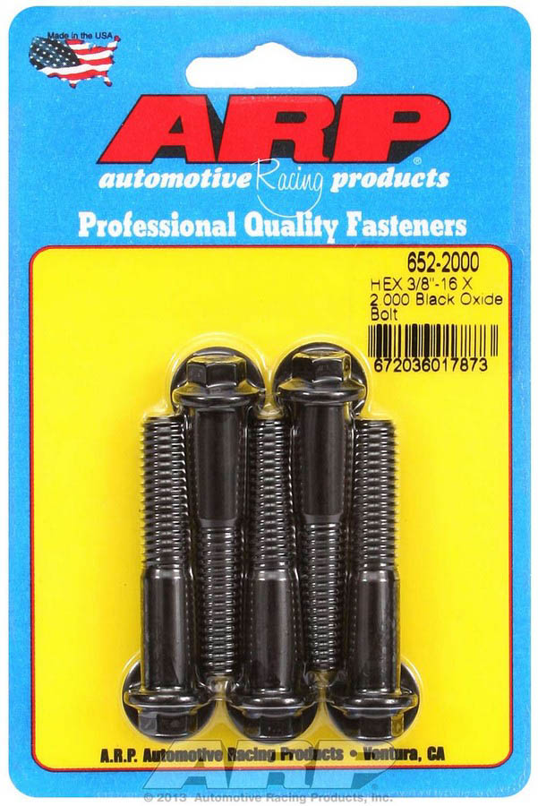 652-2000 Bolt Kit - 6 Point - 0.37-16 x 2.0 in.