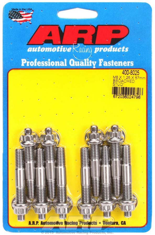 400-8025 Stainless Steel Stud Kit - M8 x 1.25 in. x 57 mm