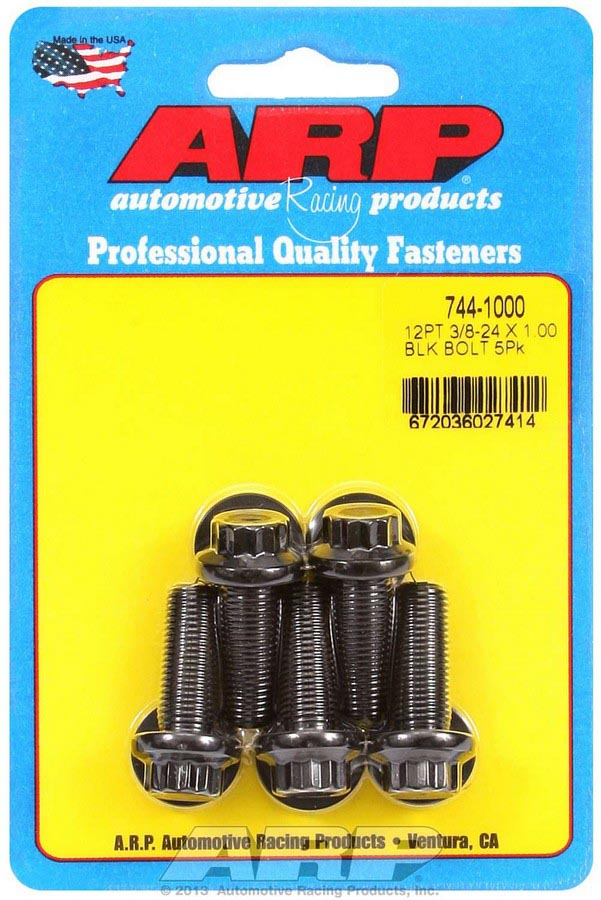 12 Point Bolt Kit - 0.37-24 x 1.00 in. - Pack of 5