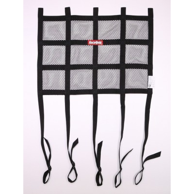 Racequip & Safequip RQP822003 Window Net Mesh SFI Hybrid Single Layer Adjustable Strap, Black