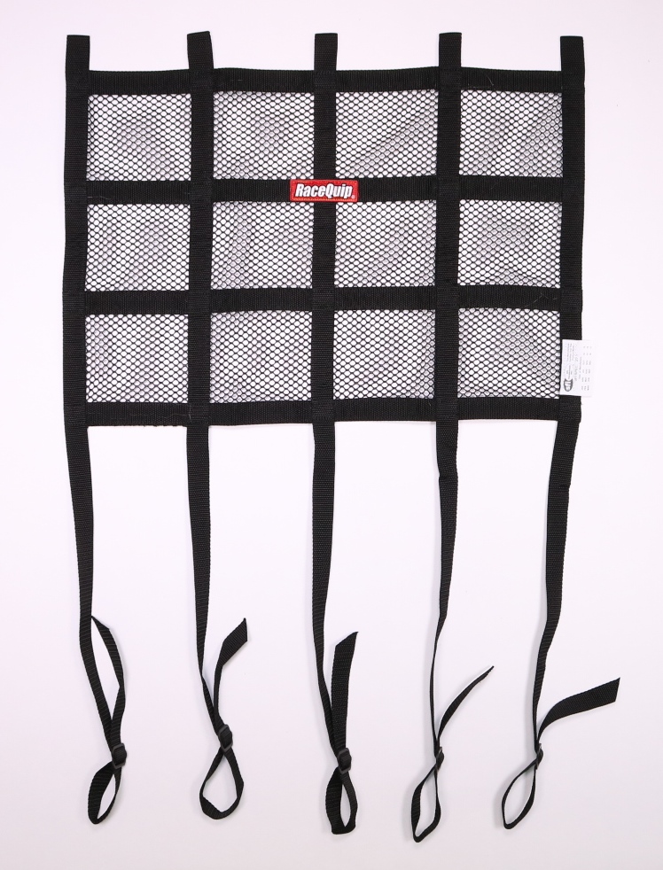 Racequip & Safequip RQP822005 Window Net Mesh SFI Hybrid Adjustable Strap, Black