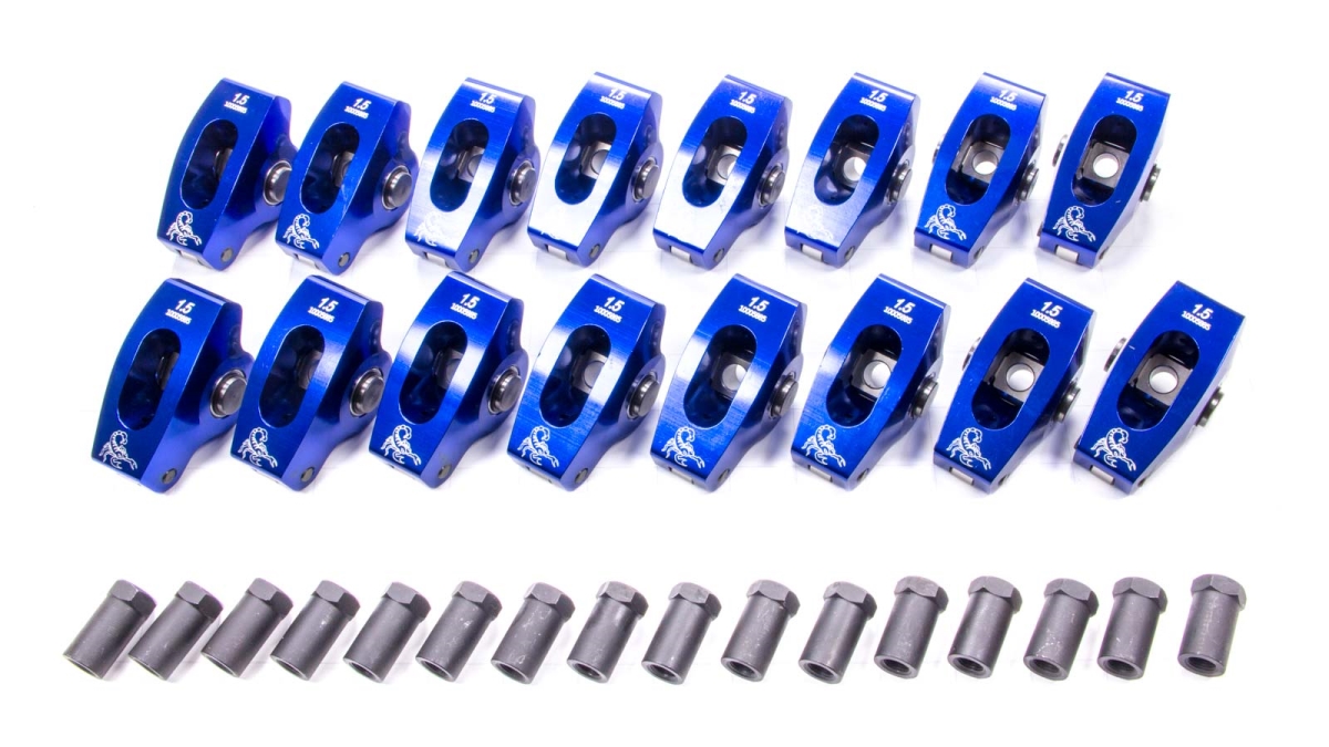 SPN1000 Small Block Chevy Roller Rocker Arms - 1.5 Ratio - 0.37 in. Stud -  SCORPION PERFORMANCE