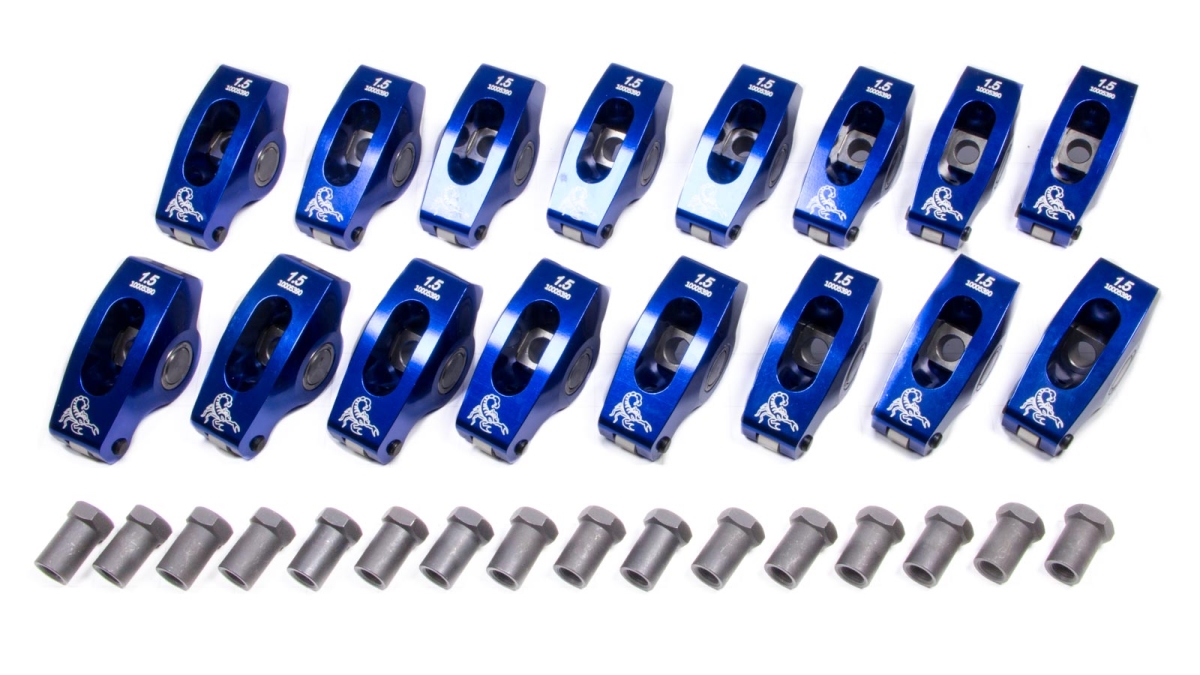 SPN1037 Small Block Chevy Roller Rocker Arms - 1.5 Ratio - 0.37 in. Stud -  SCORPION PERFORMANCE