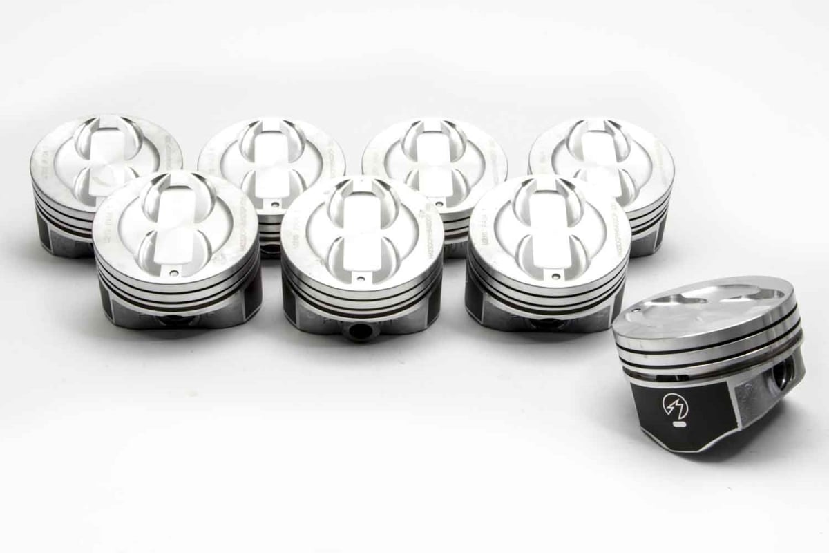 SEAH423DCP60 Hypereutectic Piston 4.060 in. Bore Ring Grooves Plus 12.3 cc - Coated Skirt - 0.07 x 0.07 x 0.18 in.