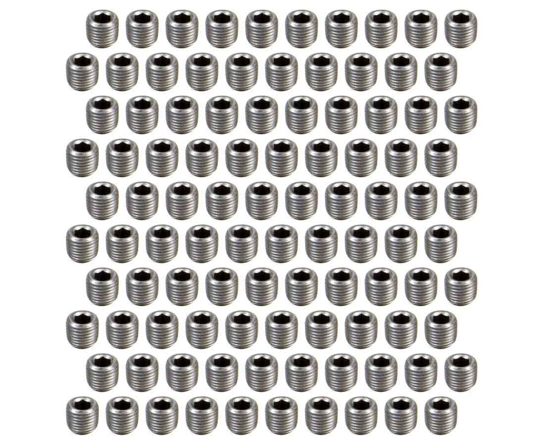PIOPP-507-100 Pipe Plugs - 0.25 NPT - Hex Head - Set of 100