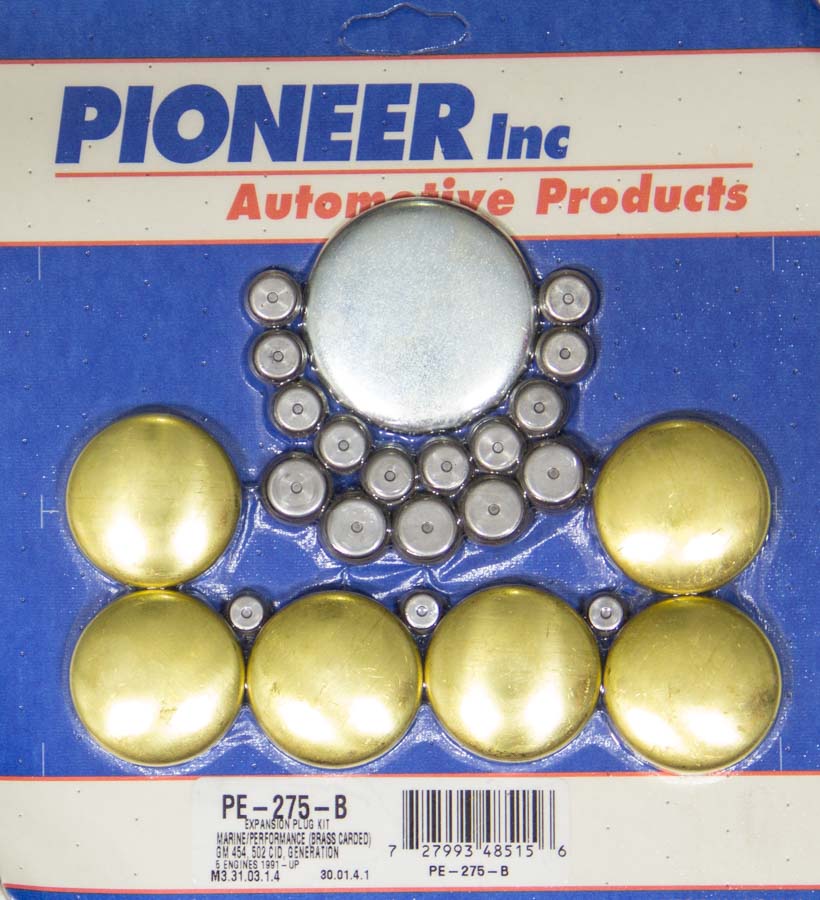 Big Block Chevy Gen V Freeze Plug Kit - Marine - Brass