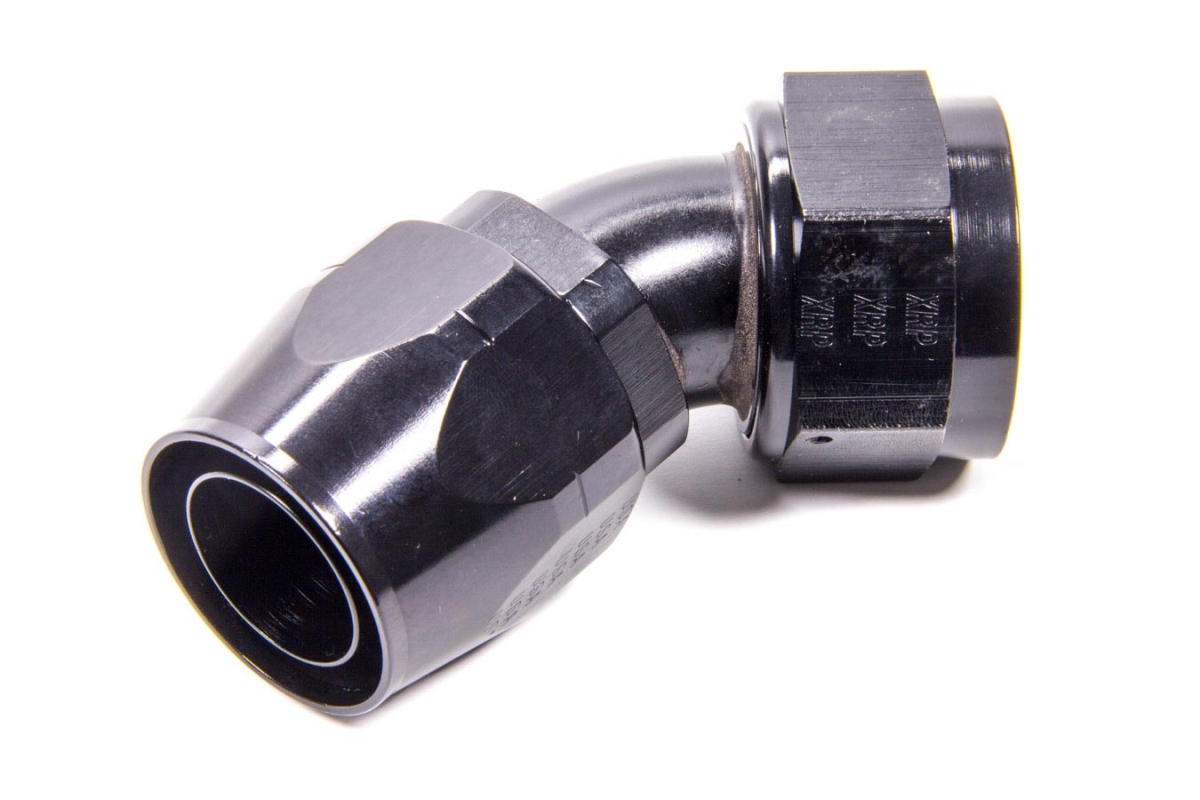 No.20 AN 45 deg Hose End, Black