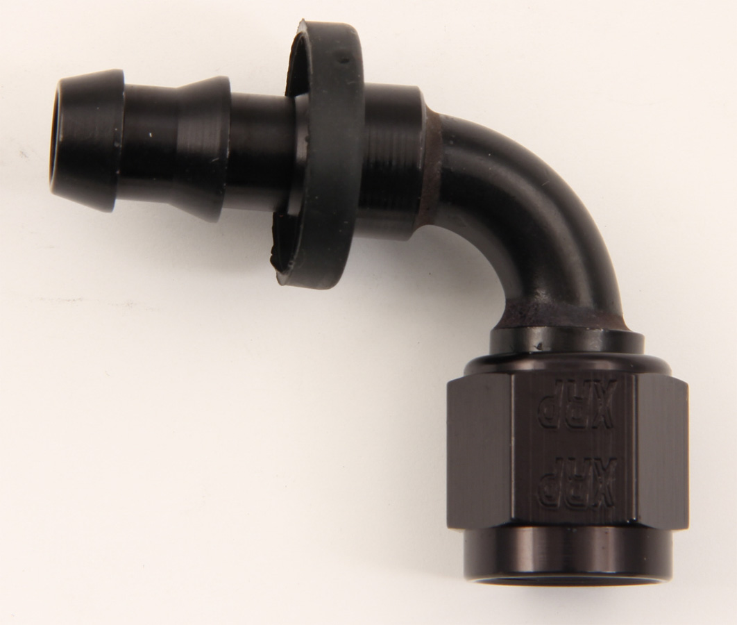 No.8 AN 90 deg Push-On Hose End - Black
