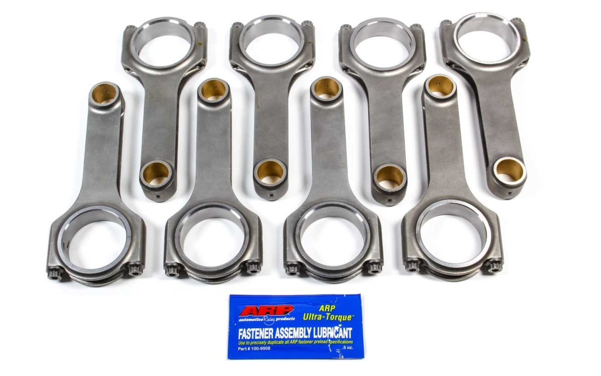 SCA2-350-6000-2100A Small Block Chevy 4340 Forged H-Beam Rods - 6.0 in. with ARP20