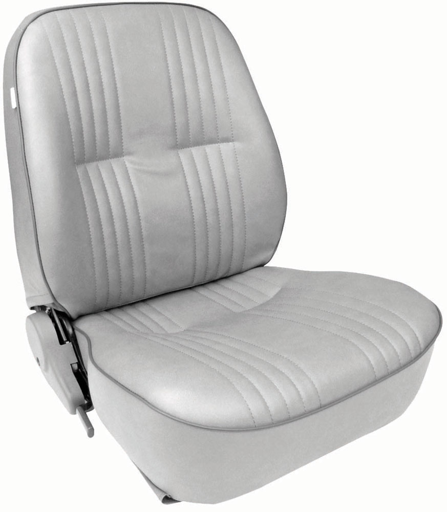 ProCar Pro90 Low Back Recliner Seat - Right Side - Vinyl - Gray