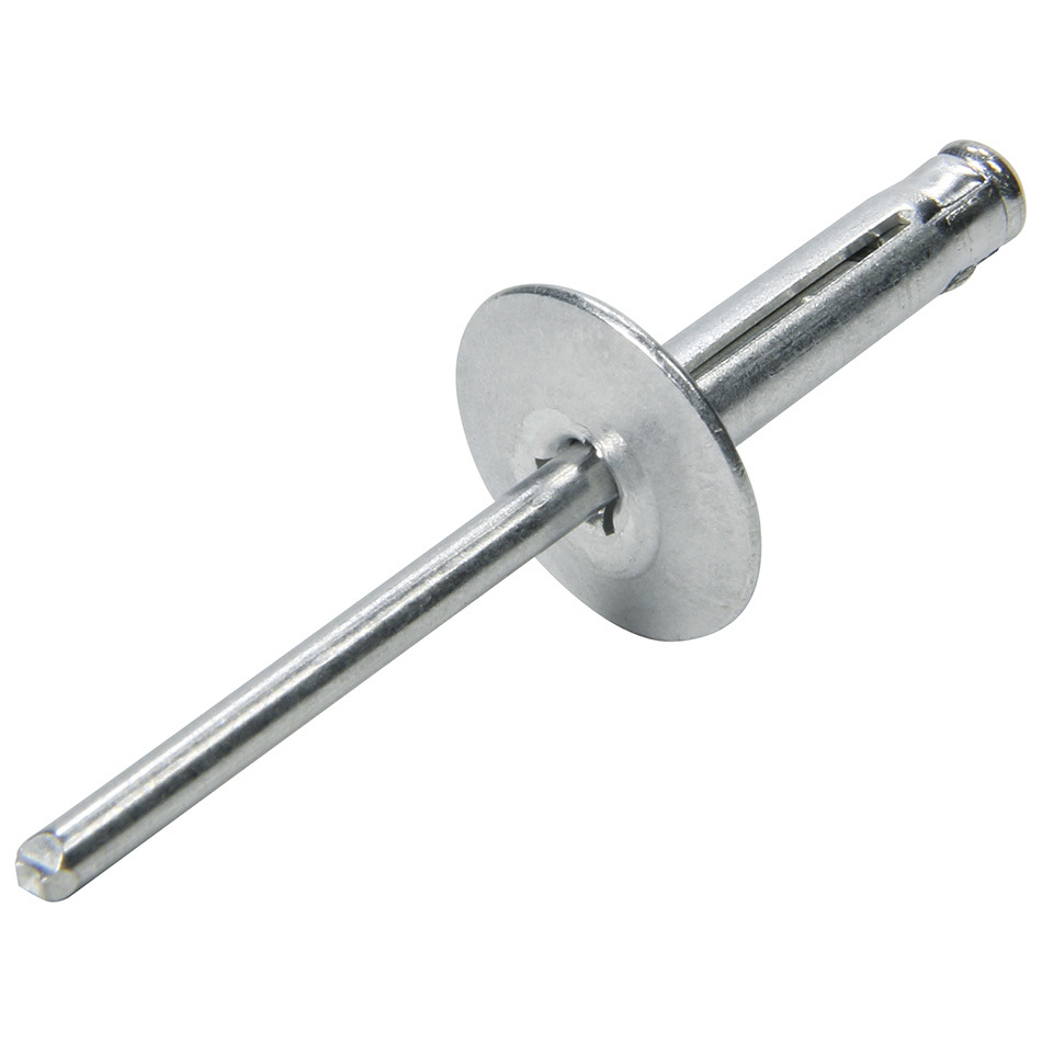 Large HD Rivet Flange Type Aluminum Mandrel, Silver - Pack of 250