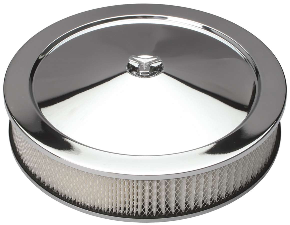 TRA2195 Chrome Air Cleaner - Muscle Car Style - 14 in. Dia.