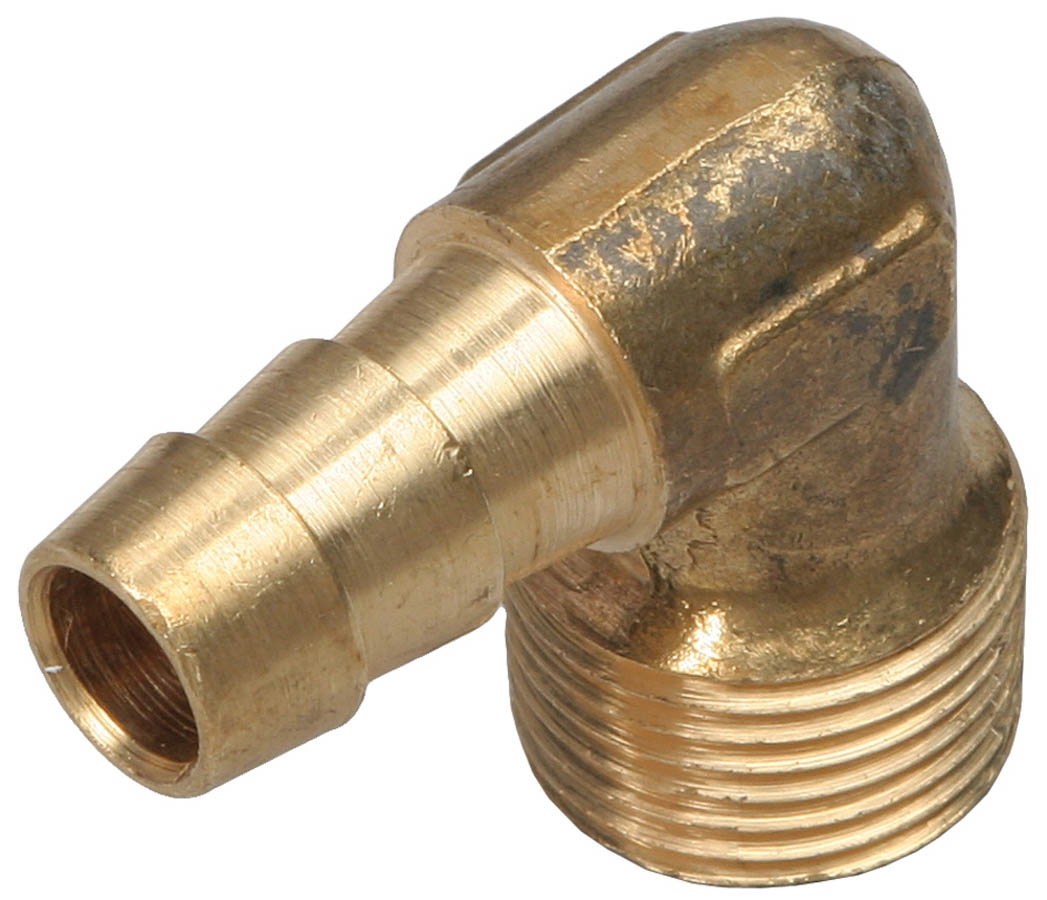 Fuel Hose Fittings - 90 deg, Brass