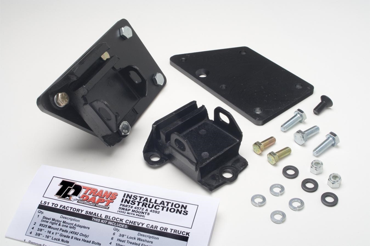 Swap Mount Motor Mount - LS1 & LS6 with Pads