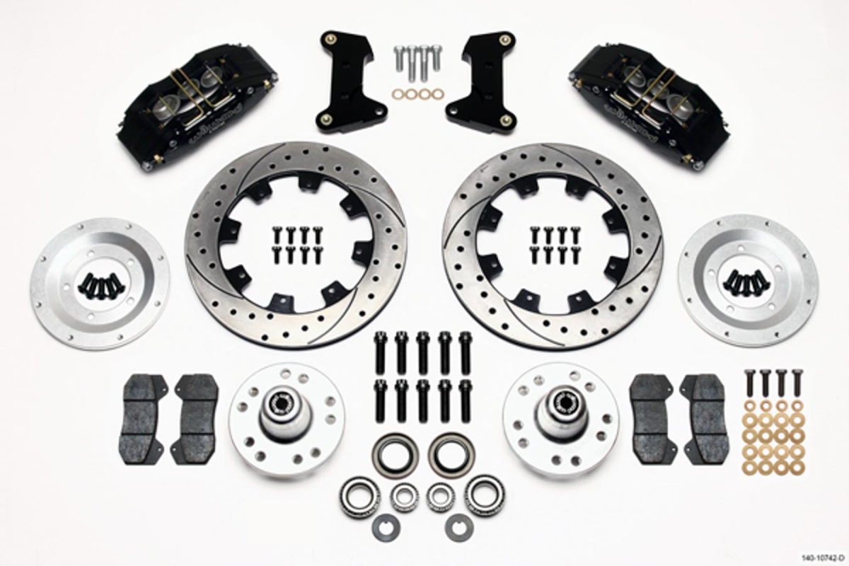 12.19 in. Drilled Rotor Front Disc Brake Kit for 1974 - 1978