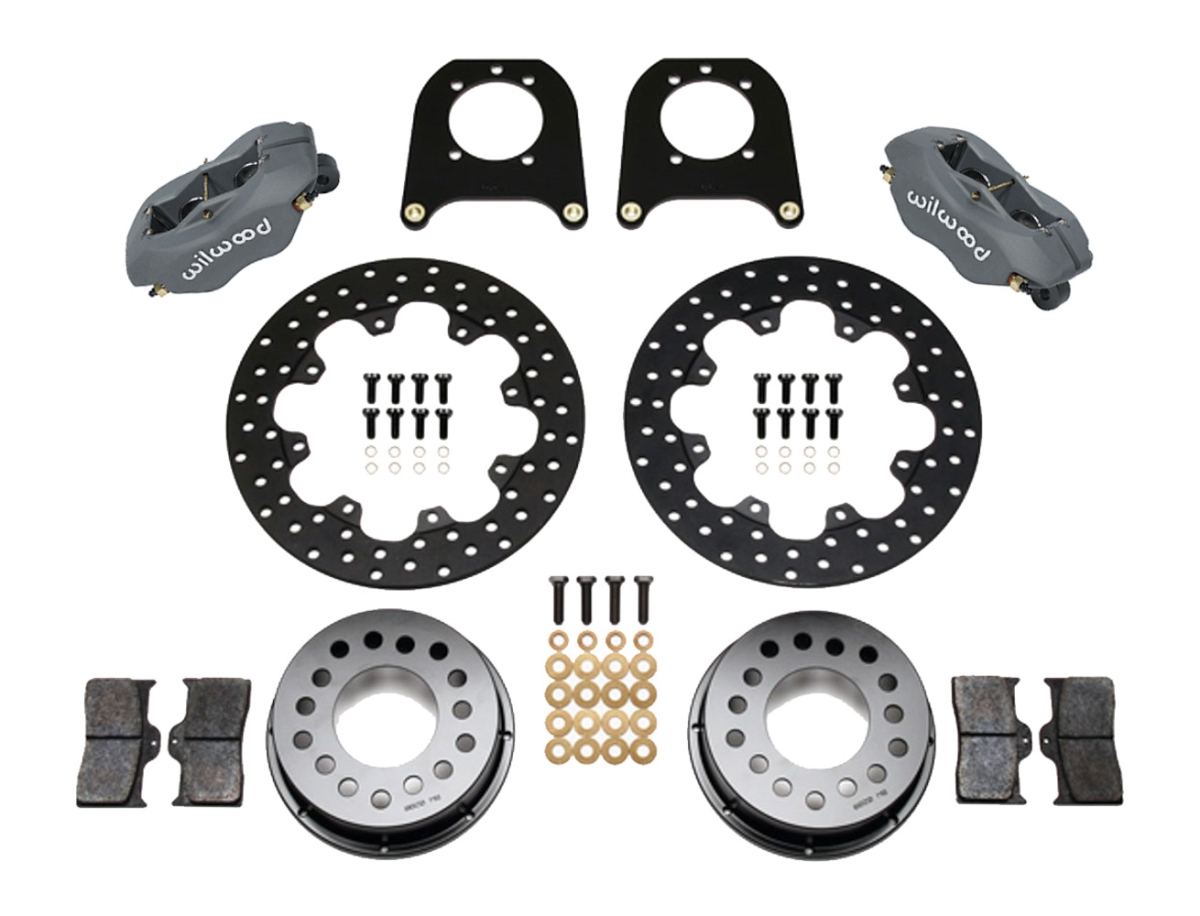 Forged Dynalite Rear Drag Brake Kit - 12 Bolt Chevy with C-Clip Elim.