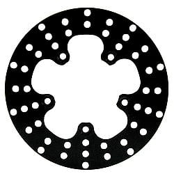 Drilled Steel Rotor - 5 Bolt - 0.250 x 10 x 5 in. Bolt Circle Front Drag
